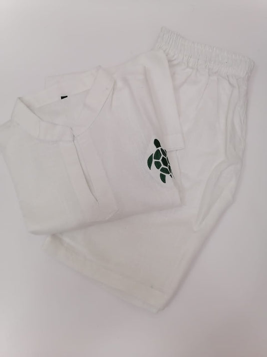 Linen Tshirt short sleeve and short