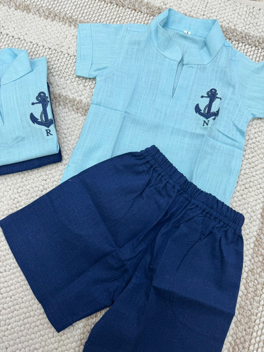 Linen kids Tshirt & short