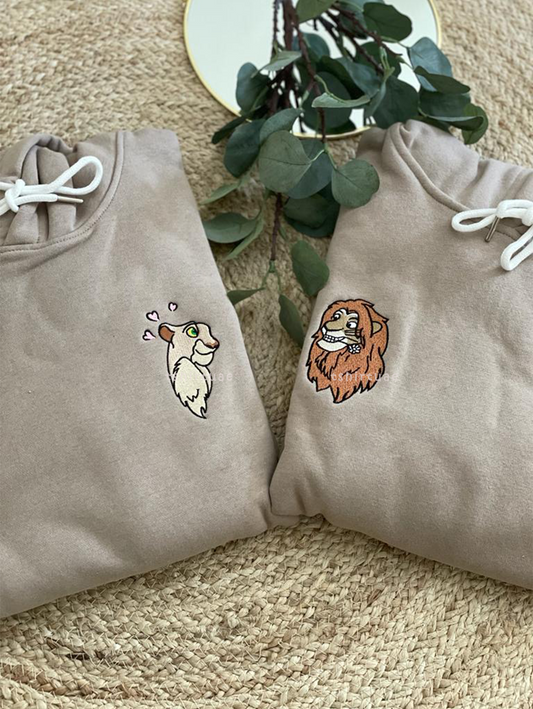 Lion king , Embroidered Picture