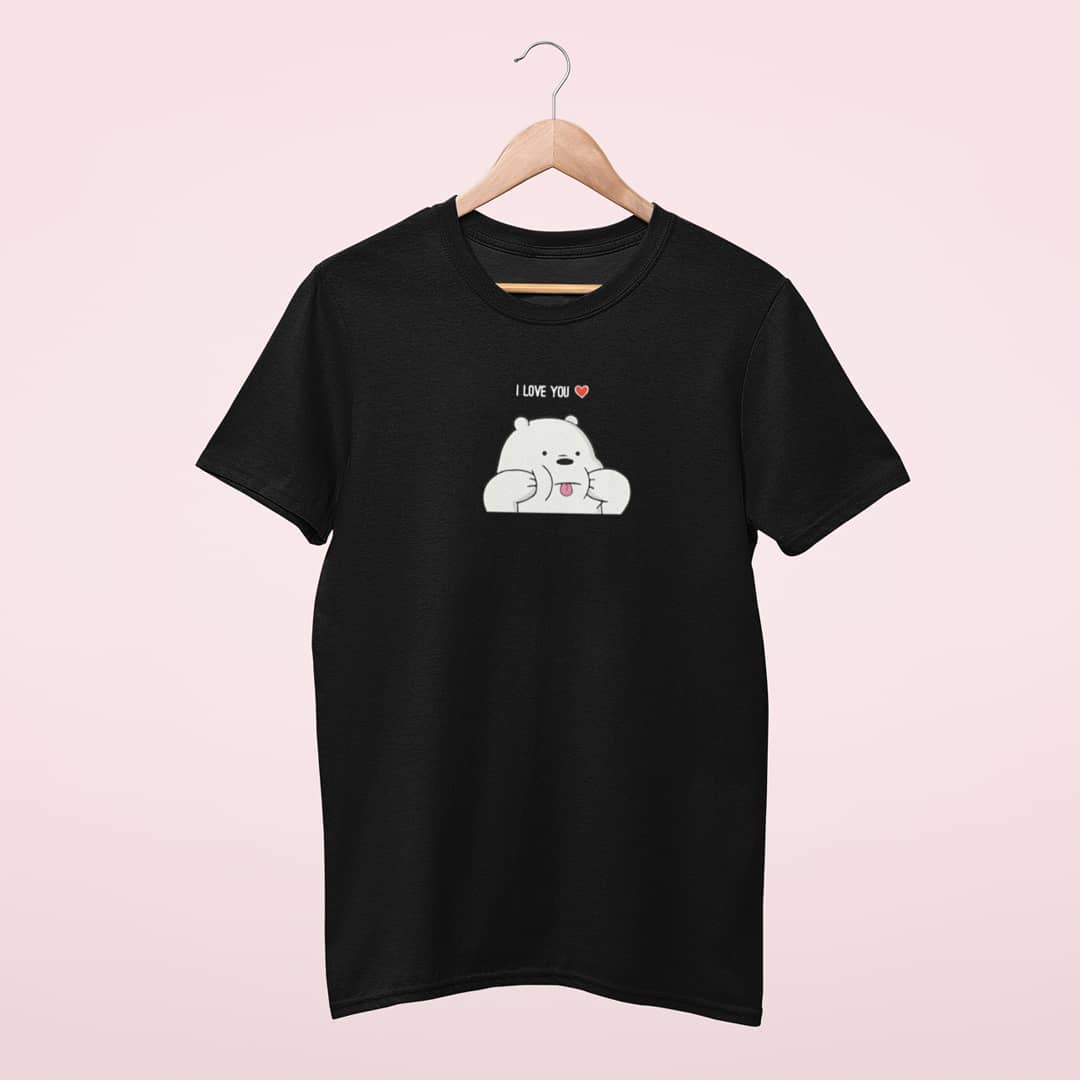 I Love You bear - Embroidery