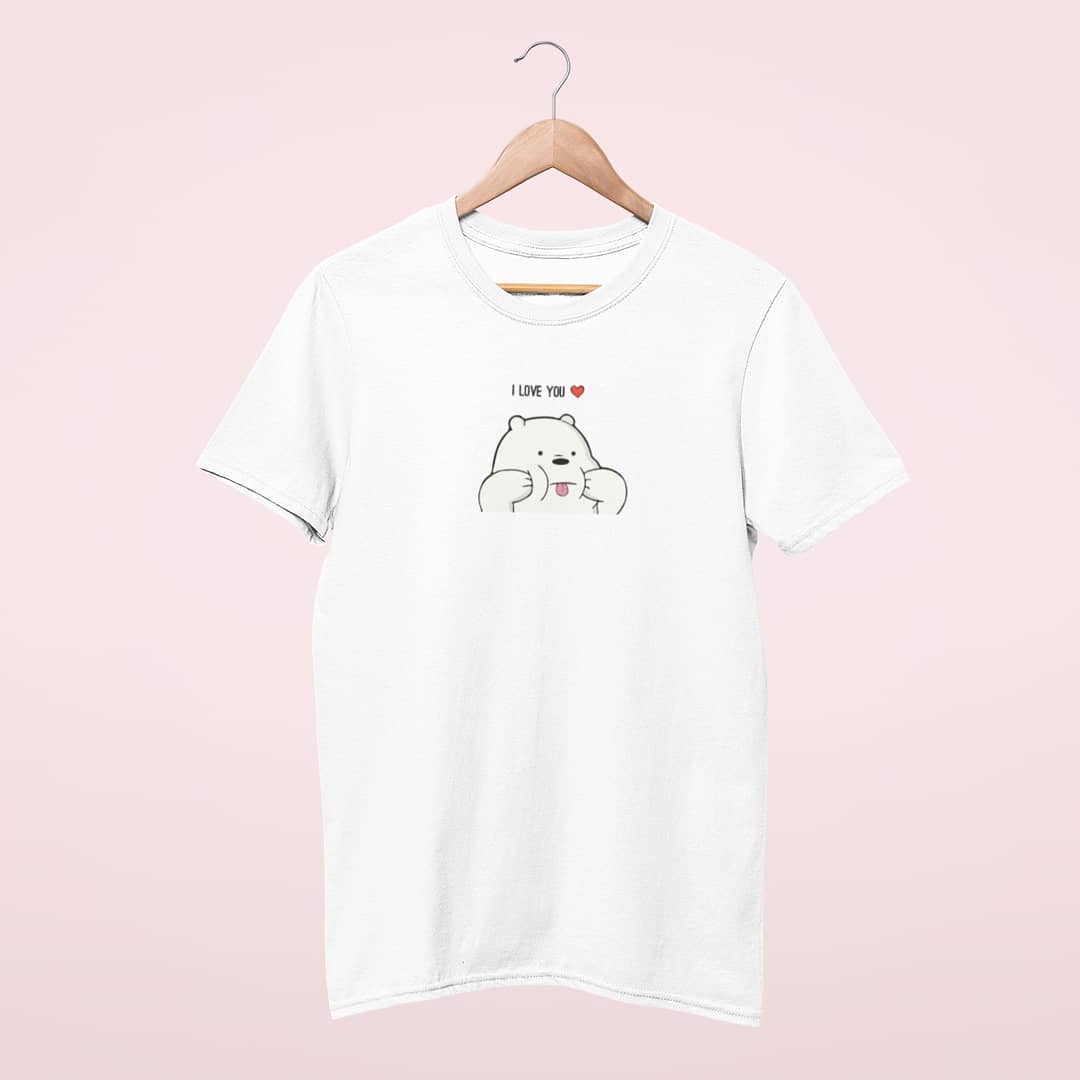 I Love You bear - Embroidery